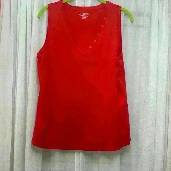 2 piece Chicos Set Sz 2 Large Nylon Sweater/Tank Set Item# 8B - Picture 5 of 8